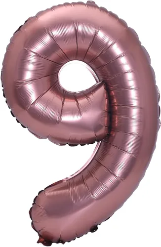 Miniatura 50 de YPSelected Globo grande de 32 pulgadas de helio con números 0-9 de papel de aluminio azul para cumpleaños, bodas y fiestas (Azul, 3)
