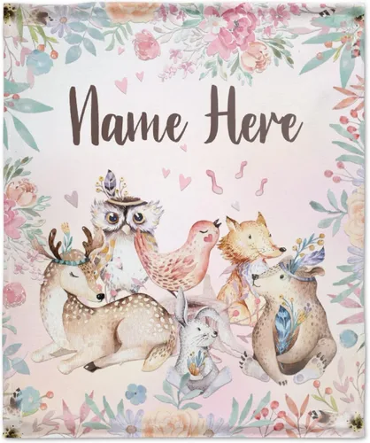 Miniatura 40 de Manta personalizada con nombre, suave, acogedora y ligera, con nombre para sofá o cama, regalo personalizado, unisex, tamaño XS, 40 x 30 pulgadas