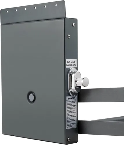 Miniatura 5 de Estante desplegable para gabinete, organizador superior de almacenamiento de armario de pared de cocina con 2 niveles, organizador de estante