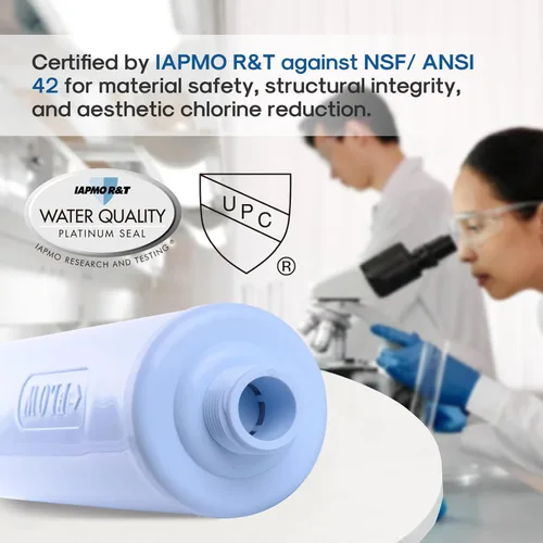 Miniatura 2 de ICEPURE Filtro de agua en línea RV con protector de manguera antitorceduras, NSF/ANSI 42, filtración GAC y KDF, reduce el cloro y los olores, agua
