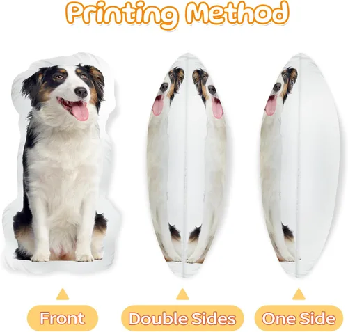 Miniatura 5 de Easycosy Regalos de almohada con foto personalizada, almohada personalizada para mascotas con forma de imagen de tu perro y gato, regalos únicos