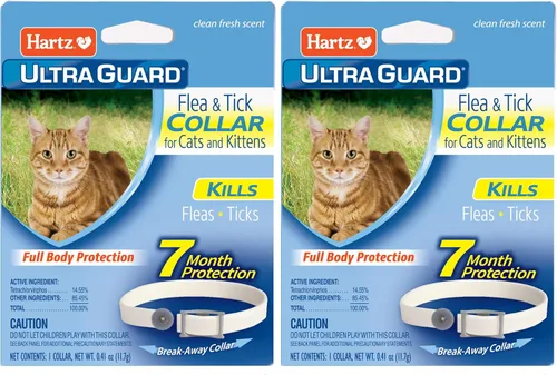 Miniatura 7 de Collar anti pulgas y garrapatas Hartz UltraGuard para gatos y gatitos, 7 meses de protección y prevención contra pulgas y garrapatas, blanco