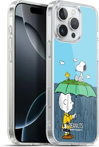 Miniatura 294 de Head Case Designs Funda de gel con licencia oficial de Peanuts Snoopy & Woodstock Halfs and Laughs [protección de grado militar] compatible