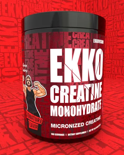 Miniatura 2 de Ekkovision Polvo de Monohidrato de Creatina Micronizado, Cereza Negra, Suplemento Pre Entrenamiento y Post Entrenamiento para Hombres y Mujeres