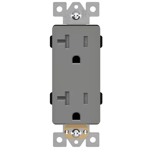 Miniatura 54 de LIDER LR15-TR-GD5P - Receptáculo decorativo mate c/tapa frontal intercambiable, tomacorriente a prueba de manipulaciones/niños, autoconexión a Dorado