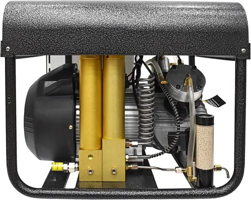TUXING Compresor PCP de 4500 PSI, compresor de aire de buceo de alta presión, parada automática y purga automática, filtro de agua dual integrado,