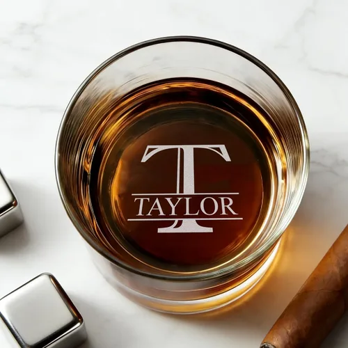 Miniatura 13 de Vaso de whisky personalizado grabado con tu texto personalizado, vaso de bourbon grabado de 12 onzas para cócteles, regalo personalizado para Gafas