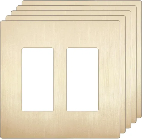 Miniatura 72 de LIDER Placa de pared decorativa sin tornillos para interruptor, resistente a los impactos, plexiglás de acrílico espejado, renovación moderna