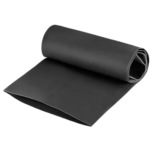 Miniatura 7 de Uxcell tubo termorretráctil, 4 "(100 mm) de diámetro, 162 mm de ancho plano, tubo reducible 2: 1, funda para cables de 1 m - Negro