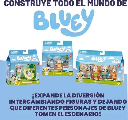 Miniatura 7 de Figuras de Super Fan de Bluey para Niños Pequeños, Juego de 11 Personajes con Figuras Exclusivas, Incluye Figuras para Niños Pequeños de Bluey