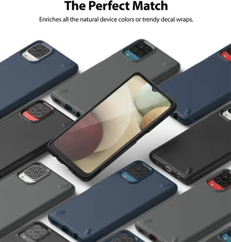 Miniatura 8 de Ringke Onyx - Funda compatible con Samsung Galaxy A12 (6.5 pulgadas), antihuellas dactilares, antideslizante, agarre cómodo, resistente, duradera, a