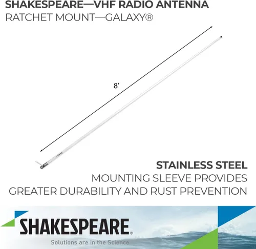 Miniatura 2 de Shakespeare Antena Fase III VHF 8' 6225-R - Sin Cable