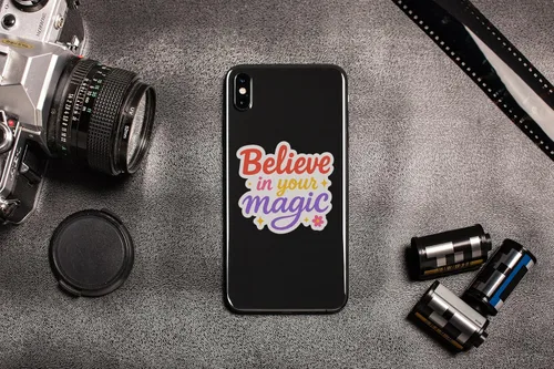 Miniatura 5 de 3 calcomanías inspiradoras con cita - "Believe in Your Magic" - Calcomanía de vinilo motivacional para laptop, botella de agua, diario - Regalo