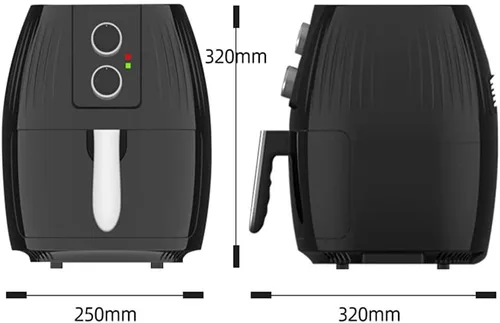 Miniatura 3 de Freidora de aire doméstica aceite-5.5L freidora automática de gran capacidad sin humos