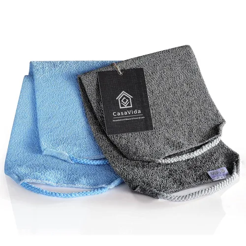 Miniatura 7 de Depurador de espalda para ducha, toalla de baño de nailon, toallita exfoliante, correa elástica japonesa trasera, paño de lavado, exfoliante