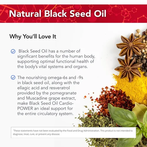Miniatura 3 de Physician's Strength Black Seed Cardio-Power - 8 onzas líquidas - Ácido elágico / resveratrol Plus - Apoya una mejor salud - Sin OMG - 48 porciones