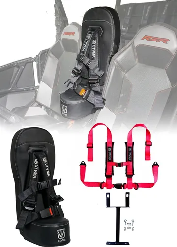 Miniatura 18 de UTVMA RZR 1000 y 900 (2014-2023) Asiento de seguridad con arnés de 4 puntos Asiento para niños Asiento de salto Todos los modelos