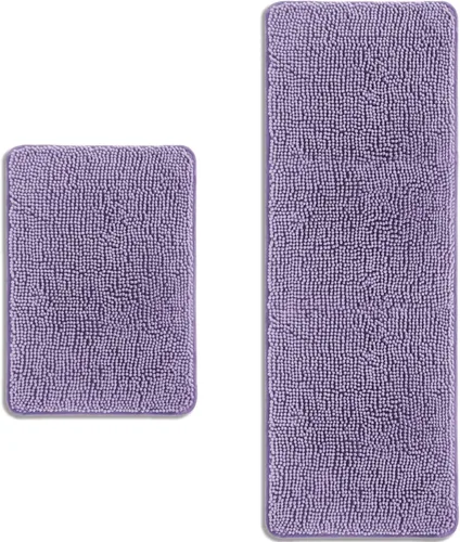 Miniatura 491 de Alfombra de baño pequeña de 12 x 18 pulgadas, lavable y absorbente, antideslizante, alfombra de baño de felpilla gruesa y suave para baño, ducha