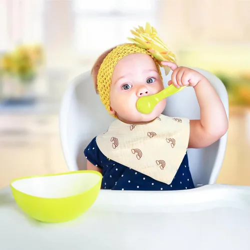 Miniatura 5 de Accmor Muslin Baby Bibs, Soft Baby Bandana Drool Bibs for Baby Girls Boys, Bib for Drooling Teething