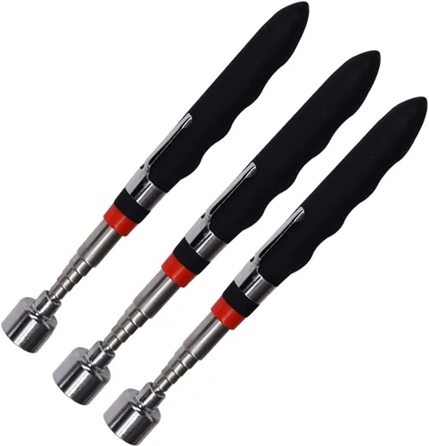 Miniatura 6 de Herramienta de recogida magnética flexible, palo de recogida extensible y plegable, extensible hasta 22.8” con capacidad de tracción de 20LB, útil