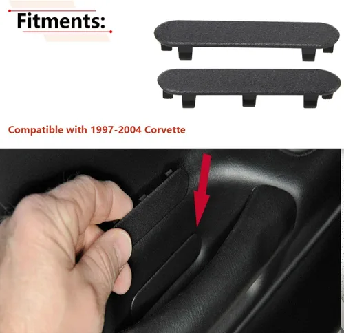 Miniatura 2 de RLB-HILON 1 par de manijas para panel de puerta, tapacubos, para Chevy Corvette C5 1997 1998 1999 2000 2001 2002 2003 2004 año, para 10279471