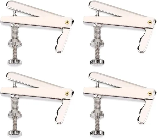 Miniatura 7 de 4 unids/set de ajustadores de cuerda de violonchelo cuerda de metal plateado afinador fino instrumentos musicales piezas de repuesto para 3/4 4/4