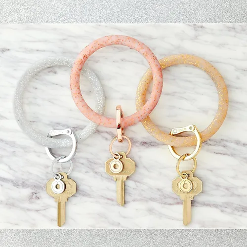 Miniatura 6 de Oventure, Llavero de pulsera original, llavero Big O de silicona - Colección Confeti