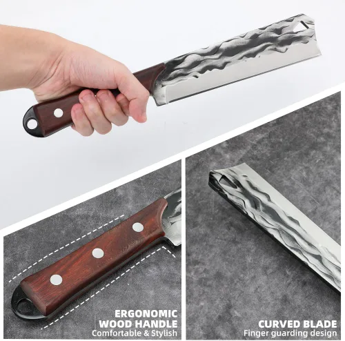 Miniatura 4 de Machete de supervivencia con funda para cortar árboles, para trabajo de jardín y para machetes de bushcrafting, machete de hoz de servicio pesado