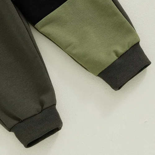 Miniatura 81 de Conjunto de sudadera de manga larga con cuello redondo y pantalones deportivos para bebés, ropa de invierno para bebé