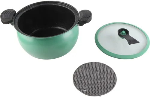 Miniatura 6 de Micro olla a presión utensilios de cocina de cocción rápida, 12.2 x 11.0 * 6.7 in utensilios de cocina antiadherentes para microondas, olla Verde