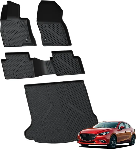 Miniatura 43 de LASFIT Tapetes de elastómero termoplástico para 1a y 2a fila de asientos de auto, para todo tipo de clima