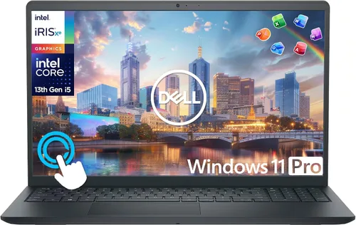 Dell Inspiron 15 Laptop con pantalla táctil para el hogar de estudiantes de negocios 2025-2026, computadora AI, FHD de 15.6 pulgadas, Intel i5 de 10