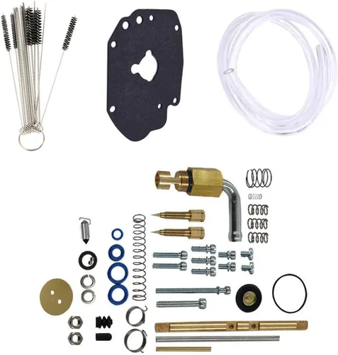Miniatura 2 de Nuevo kit de reparación de carbohidratos para S & S Master Rebuild Kit Fit Super E Carburador con cepillo de tubo de nylon Carb Set de limpieza