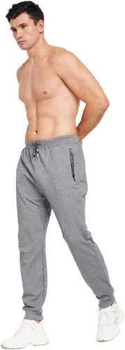 Miniatura 4 de Tansozer - Pantalones deportivos para hombre, ligeros, entallados, informales, bolsillos con zíper