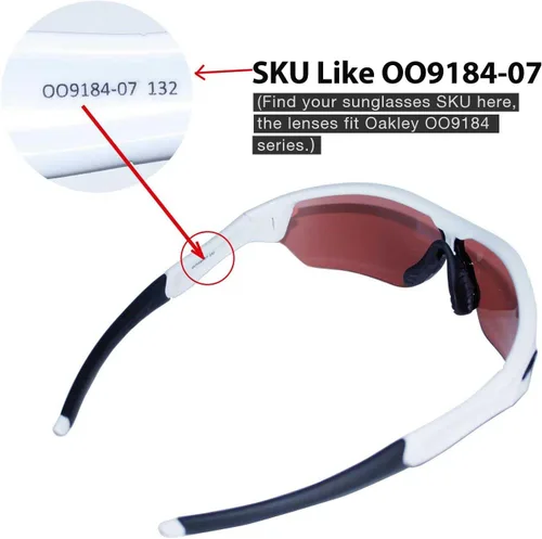 Miniatura 4 de Walleva Lentes de repuesto para gafas de sol Oakley Radar Edge (serie OO9184), múltiples opciones disponibles