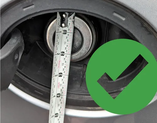 Miniatura 3 de Cubierta antipolvo para puerto de combustible sin tapa, compatible con vehículos Dodge, Ram y Chrysler, protege los sistemas de gas sin tapa