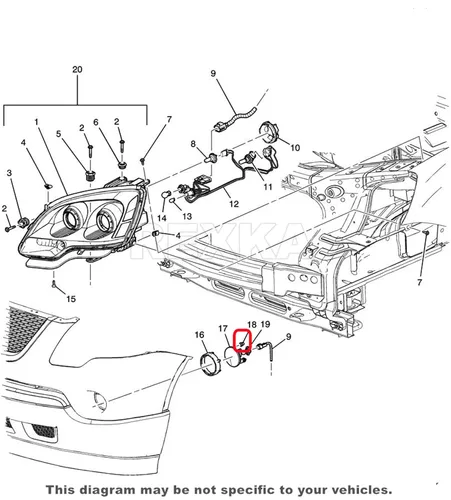 Miniatura 5 de Rexka 10 piezas de tuerca de retención de lámpara antiniebla 11570830 compatible con Cadillac Escalade, Chevy Avalanche, Camaro, Colorado, Silverado