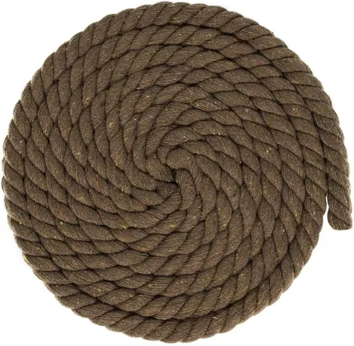 Miniatura 86 de West Coast Paracord - Cuerda de algodón natural trenzada de 3 hebras, 1/4, 1/2, 5/8, 3/4 y 1 pulgada de diámetro, 10, 25, 50, 100 pies Escala