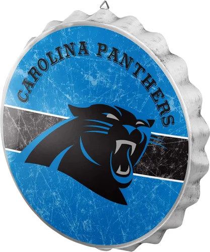 Miniatura 7 de NFL Team Logo Distressed Metal Hanging Wall Bottle Cap Sign