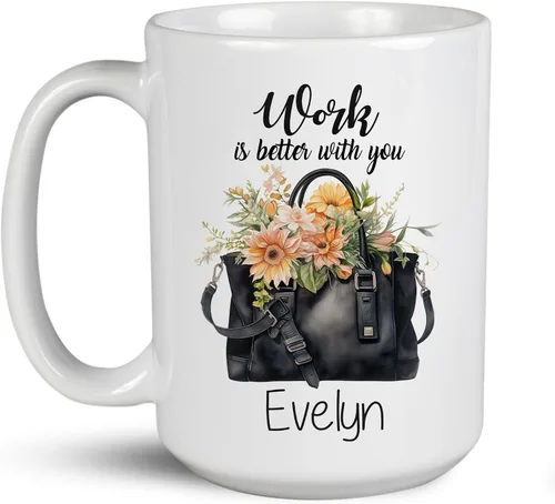 Miniatura 21 de Taza de café personalizada para fotógrafo, cámara con flores de gerbera, taza de té personalizada con nombre, regalo para amantes de la fotografía