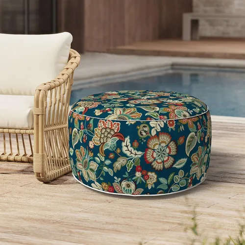 Miniatura 12 de Taburete inflable para exteriores de 31 pulgadas de diámetro x 14 pulgadas de alto, taburete portátil para todo tipo de clima, taburete de muebles