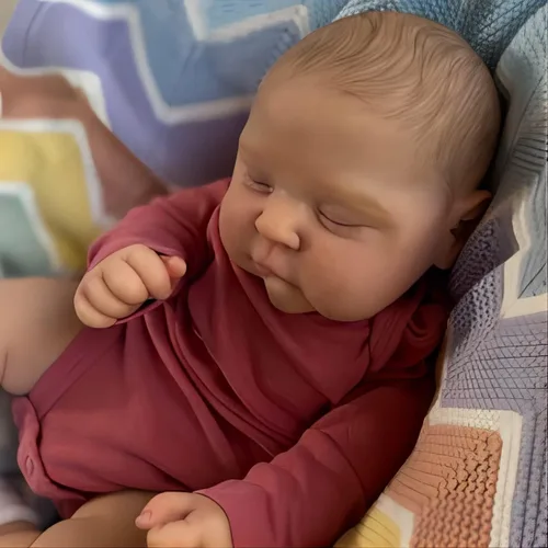 Miniatura 4 de Angelbaby Muñecas de bebé Reborn realistas de 20 pulgadas, muñeca de bebé de silicona recién nacida realista para dormir, juegos de muñecas y Rosa