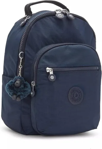 Miniatura 19 de Kipling Mochila pequeña Seoul para mujer, duradera, correas acolchadas para el hombro con funda para tableta, bolsa, Firma Emb, Mochila para tableta