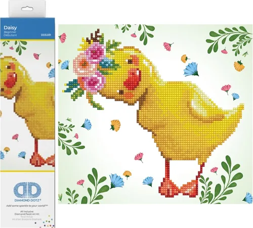 Diamond Dotz Kit Daisy Principiante 9.8 in x 9.1 in