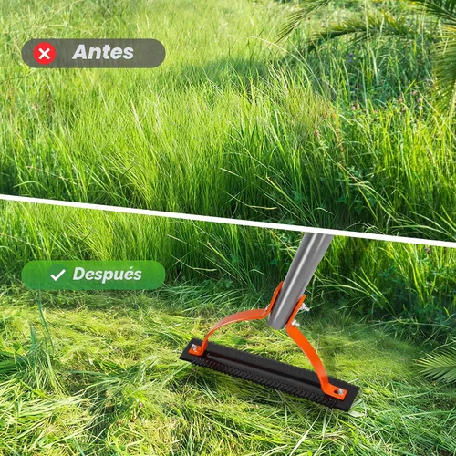 Miniatura 7 de Walensee Cortador de malezas y hierba con cuchilla dentada de doble filo, desmalezadora manual con mango de acero de 30 pulgadas, herramienta
