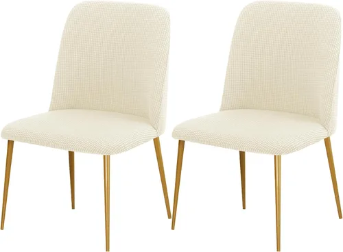 Miniatura 14 de Gollense Fundas de silla con respaldo curvado para comedor, fundas modernas de mediados de siglo, protector de asiento de silla semicírculo