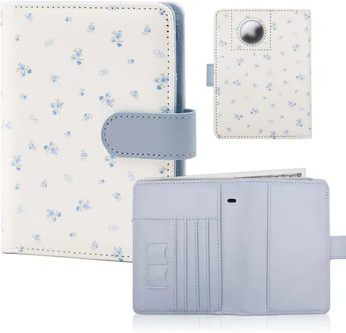 Miniatura 53 de Melsbrinna - Funda para pasaporte, ranuras para tarjetas, bonita funda para pasaporte para mujeres/hombres, resistente al agua con bloqueo RFID