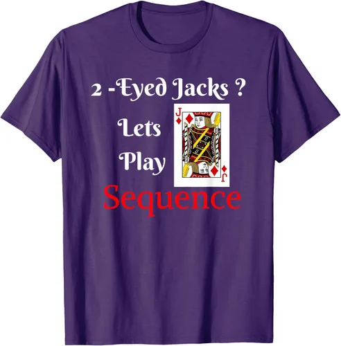 Miniatura 68 de Camiseta divertida con texto en inglés "I Have 2-Eyed Jacks Lets Play A Card Board Game