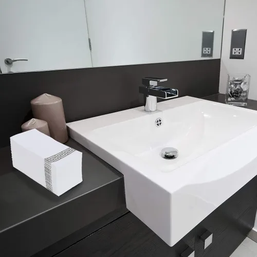 Miniatura 5 de Vplus Paquete de 200 toallas desechables para baño, servilletas decorativas de baño, suaves y absorbentes, desechables, para cocina, bodas, Acción