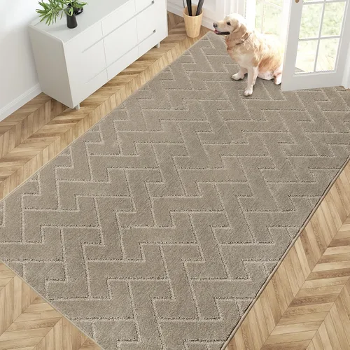 Miniatura 66 de PURRUGS Alfombra de fácil cuidado de 6 x 9 pies, antideslizante, lavable a máquina, tapete para puerta de perro, resistente a las manchas